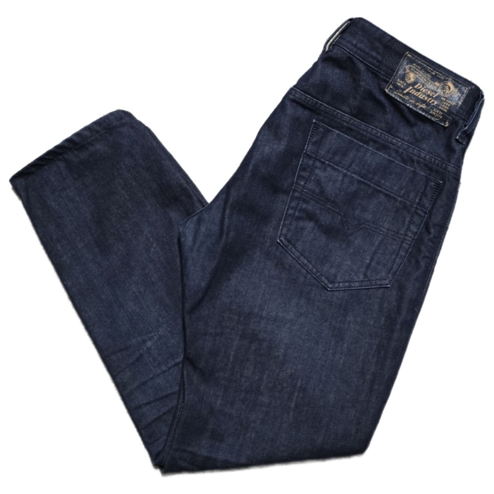 VTG Diesel Safado Jeans Mens 34x31 Blue Dark Wash Slim Straight Denim USA Made